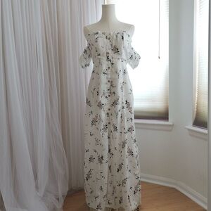 Floral Off-Shoulder Maxi Dress